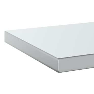 vidaXL Ράφια Τοίχου 2 τεμ. Ασημί 75x30x3cm Ανοξείδωτο Ατσάλι