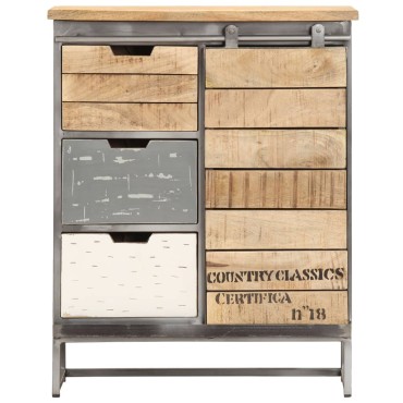 vidaXL Ντουλάπι με Συρτάρια 60x30x70cm από Μασίφ Ξύλο Μάνγκο 1 τεμ.