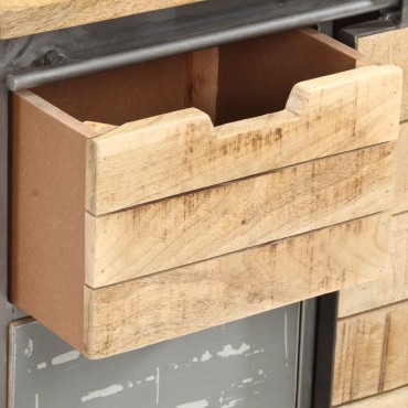 vidaXL Ντουλάπι με Συρτάρια 60x30x70cm από Μασίφ Ξύλο Μάνγκο 1 τεμ.