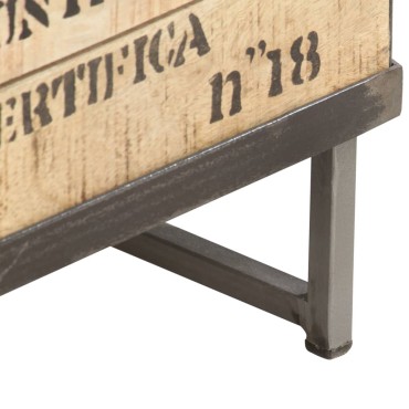 vidaXL Ντουλάπι με Συρτάρια 60x30x70cm από Μασίφ Ξύλο Μάνγκο 1 τεμ.