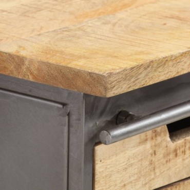 vidaXL Ντουλάπι με Συρτάρια 60x30x70cm από Μασίφ Ξύλο Μάνγκο 1 τεμ.