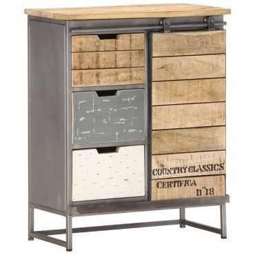 vidaXL Ντουλάπι με Συρτάρια 60x30x70cm από Μασίφ Ξύλο Μάνγκο 1 τεμ.