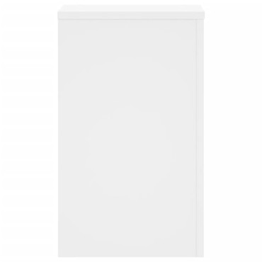 vidaXL Βάσεις Φυτών 2 τεμ. Λευκές 30x30x50 εκ. από Επεξεργασμένο Ξύλο