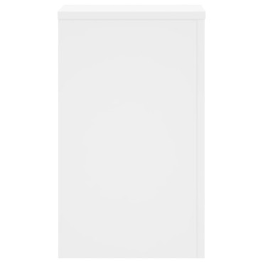 vidaXL Βάσεις Φυτών 2 τεμ. Λευκές 30x30x50 εκ. από Επεξεργασμένο Ξύλο