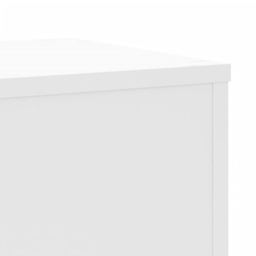 vidaXL Βάσεις Φυτών 2 τεμ. Λευκές 30x30x50 εκ. από Επεξεργασμένο Ξύλο