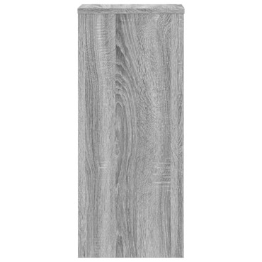 vidaXL Βάσεις Φυτών 2 Τεμ. Γκρι Sonoma 30x30x70 εκ. Επεξεργασμένο Ξύλο