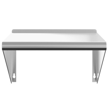 vidaXL Ράφι Τοίχου Ασημί 50x45x31cm Ανοξείδωτο Ατσάλι 1 τεμ.