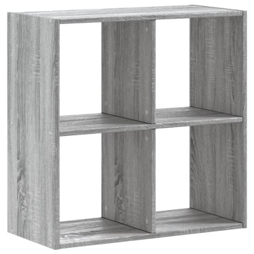 vidaXL Βιβλιοθήκη Γκρι Sonoma 68,5x32x68,5cm από Επεξεργ. Ξύλο 1 τεμ.