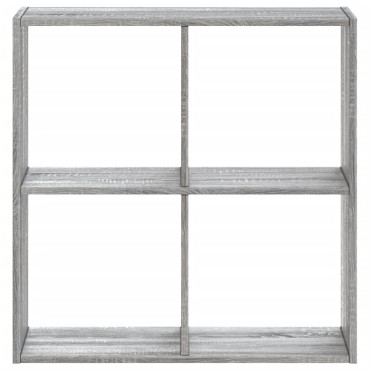 vidaXL Βιβλιοθήκη Γκρι Sonoma 68,5x32x68,5cm από Επεξεργ. Ξύλο 1 τεμ.