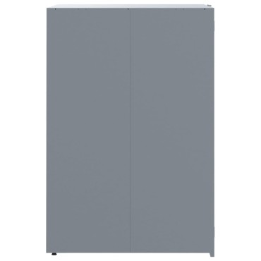 vidaXL Πλαίσιο Κάδων Απορριμμάτων 5 Κάδοι Γκρι 345x79x117 εκ. Ατσάλι