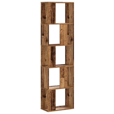 vidaXL Βιβλιοθήκη 5 Επιπέδων 45x23,5x162,5cm Επεξεργ. Ξύλο 1 τεμ.