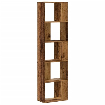 vidaXL Βιβλιοθήκη 5 Επιπέδων 45x23,5x162,5cm Επεξεργ. Ξύλο 1 τεμ.