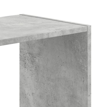 vidaXL Βιβλιοθήκη Γκρι Σκυροδέματος 68,5x32x68,5cm Επεξεργ. Ξύλο 1 τεμ.