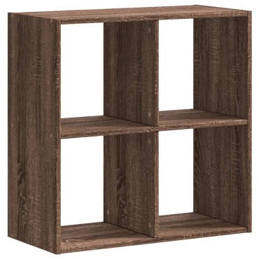 vidaXL Βιβλιοθήκη Καφέ Δρυς 68,5x32x68,5cm από Επεξεργασμένο Ξύλο 1 τεμ.