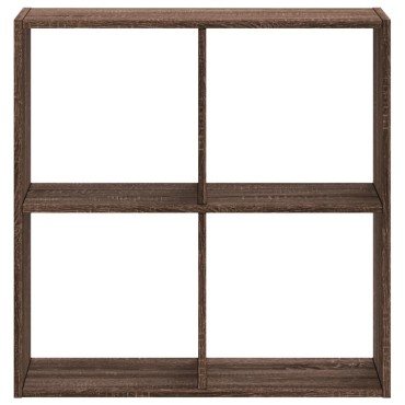 vidaXL Βιβλιοθήκη Καφέ Δρυς 68,5x32x68,5cm από Επεξεργασμένο Ξύλο 1 τεμ.