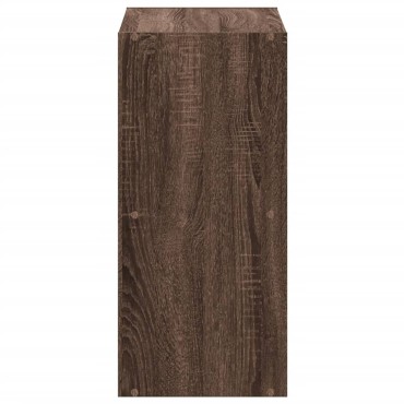 vidaXL Βιβλιοθήκη Καφέ Δρυς 68,5x32x68,5cm από Επεξεργασμένο Ξύλο 1 τεμ.