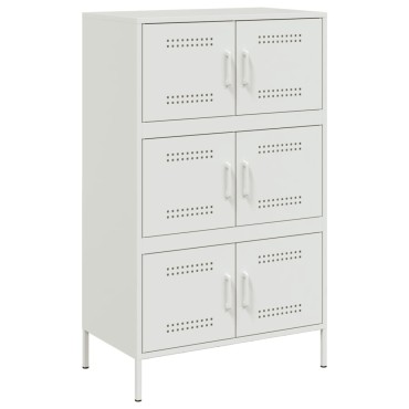 vidaXL Ντουλάπι Λευκό 68x39x113cm από Ατσάλι 1 τεμ.