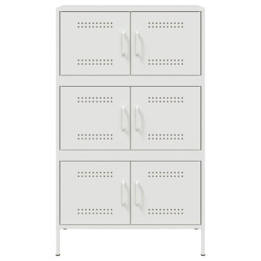 vidaXL Ντουλάπι Λευκό 68x39x113cm από Ατσάλι 1 τεμ.