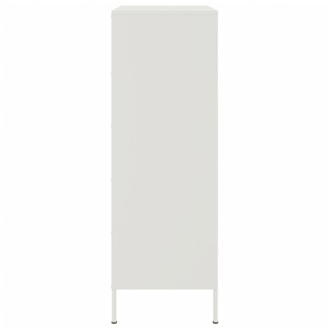 vidaXL Ντουλάπι Λευκό 68x39x113cm από Ατσάλι 1 τεμ.