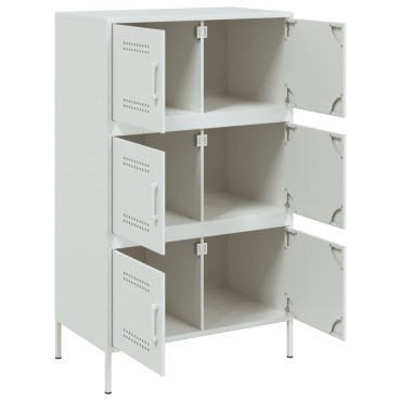 vidaXL Ντουλάπι Λευκό 68x39x113cm από Ατσάλι 1 τεμ.