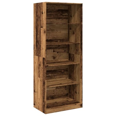 vidaXL Ντουλάπα Όψη Παλαιού Ξύλου 80x50x200cm από Επεξεργασμένο Ξύλο 1 τεμ.