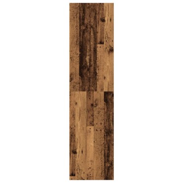 vidaXL Ντουλάπα Όψη Παλαιού Ξύλου 80x50x200cm από Επεξεργασμένο Ξύλο 1 τεμ.