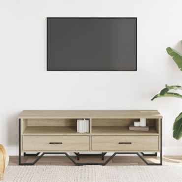 vidaXL Έπιπλο Τηλεόρασης Sonoma Δρυς 122x34x41cm Επεξεργασμένο Ξύλο