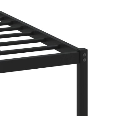 vidaXL Σκελετός Κρεβ. Χωρίς Στρώμα Sonoma Δρυς 160x200 εκ. Μεταλλικό
