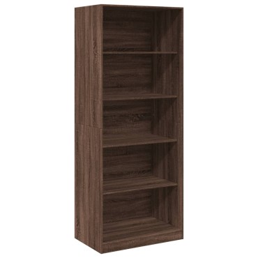 vidaXL Ντουλάπα Καφέ Δρυς 80x50x200cm από Επεξεργασμένο Ξύλο 1 τεμ.