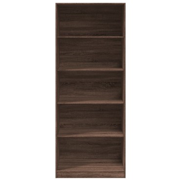 vidaXL Ντουλάπα Καφέ Δρυς 80x50x200cm από Επεξεργασμένο Ξύλο 1 τεμ.