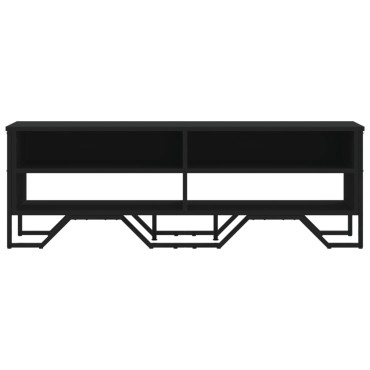 vidaXL Έπιπλο Τηλεόρασης Μαύρο 122x34x41cm Επεξεργασμένο Ξύλο