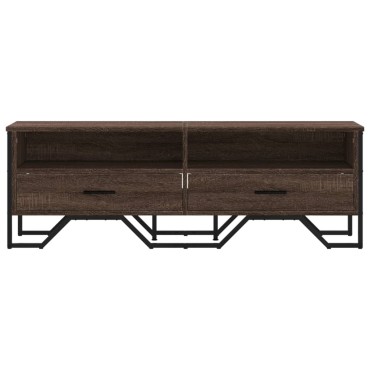 vidaXL Έπιπλο Τηλεόρασης Καπνιστή Δρυς 122x34x41cm Επεξεργασμένο Ξύλο