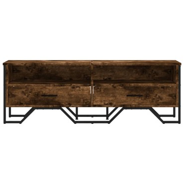 vidaXL Έπιπλο Τηλεόρασης Καπνιστή Δρυς 122x34x41cm Επεξεργασμένο Ξύλο