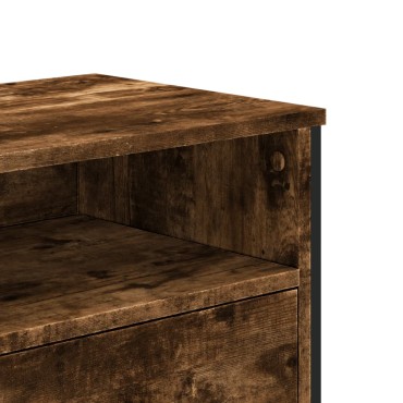vidaXL Έπιπλο Τηλεόρασης Καπνιστή Δρυς 122x34x41cm Επεξεργασμένο Ξύλο