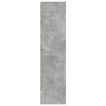 vidaXL Ντουλάπα Γκρι του Σκυροδέματος 80x50x200cm Επεξεργασμένο Ξύλο 1 τεμ.