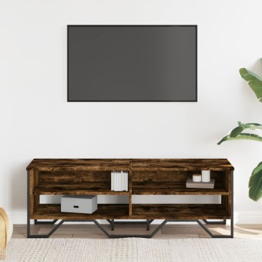 vidaXL Έπιπλο Τηλεόρασης Καπνιστή Δρυς 122x34x41cm Επεξεργασμένο Ξύλο