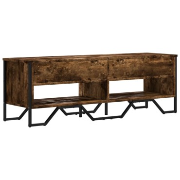 vidaXL Έπιπλο Τηλεόρασης Καπνιστή Δρυς 122x34x41cm Επεξεργασμένο Ξύλο