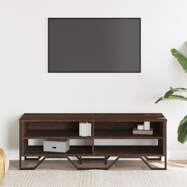 vidaXL Έπιπλο Τηλεόρασης Καπνιστή Δρυς 122x34x41cm Επεξεργασμένο Ξύλο