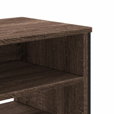 vidaXL Έπιπλο Τηλεόρασης Καπνιστή Δρυς 122x34x41cm Επεξεργασμένο Ξύλο