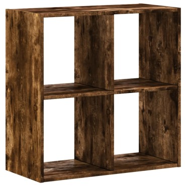 vidaXL Βιβλιοθήκη Καπνιστή Δρυς 68,5x32x68,5cm από Επεξεργ. Ξύλο 1 τεμ.