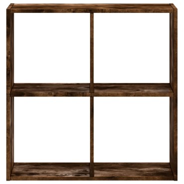 vidaXL Βιβλιοθήκη Καπνιστή Δρυς 68,5x32x68,5cm από Επεξεργ. Ξύλο 1 τεμ.
