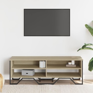 vidaXL Έπιπλο Τηλεόρασης Sonoma Δρυς 122x34x41cm Επεξεργασμένο Ξύλο