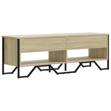 vidaXL Έπιπλο Τηλεόρασης Sonoma Δρυς 122x34x41cm Επεξεργασμένο Ξύλο