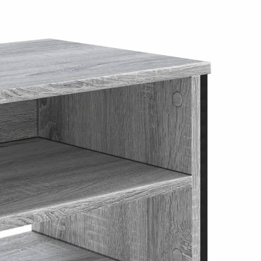 vidaXL Έπιπλο Τηλεόρασης Γκρι Sonoma 122x34x41cm από Επεξεργ. Ξύλο