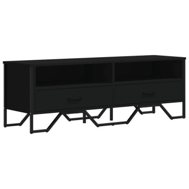 vidaXL Έπιπλο Τηλεόρασης Μαύρο 122x34x41cm Επεξεργασμένο Ξύλο