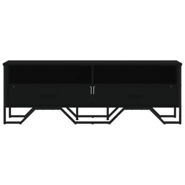 vidaXL Έπιπλο Τηλεόρασης Μαύρο 122x34x41cm Επεξεργασμένο Ξύλο