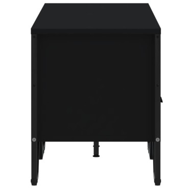vidaXL Έπιπλο Τηλεόρασης Μαύρο 122x34x41cm Επεξεργασμένο Ξύλο