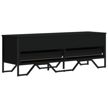 vidaXL Έπιπλο Τηλεόρασης Μαύρο 122x34x41cm Επεξεργασμένο Ξύλο