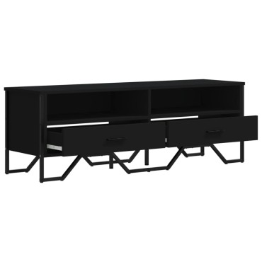 vidaXL Έπιπλο Τηλεόρασης Μαύρο 122x34x41cm Επεξεργασμένο Ξύλο