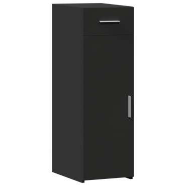 vidaXL Συρταριέρα Μαύρη 30x42,5x93cm από Επεξεργασμένο Ξύλο 1 τεμ.